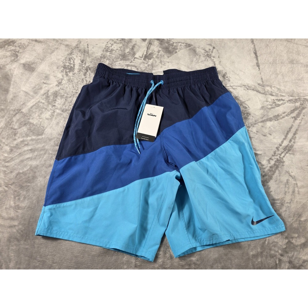 NWT Nike Men's Color Surge 9-inch Swim Trunks Lined Shorts w/pockets Sz‎ Large